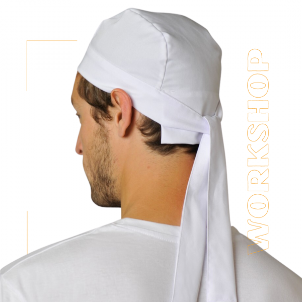 Bandana de cuisine - Noir et Blanc