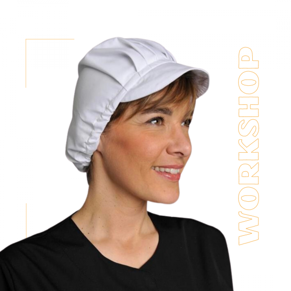 LILIANE Charlotte de cuisine en tissu avec élastique - SNV