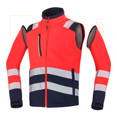 Blouson de travail Haute visibilité - Gamme Intempérie Modul’wear de Softshell